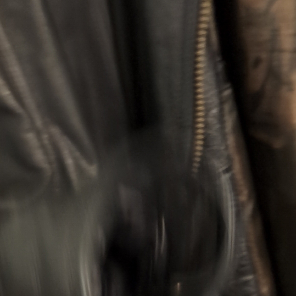 EUC Danier Black Genuine Leather Coat Size XL - Picture 8 of 9